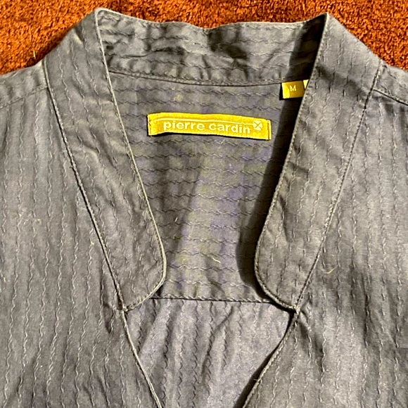 Pierre Cardin Navy blue button down shirt - Picture 2 of 3